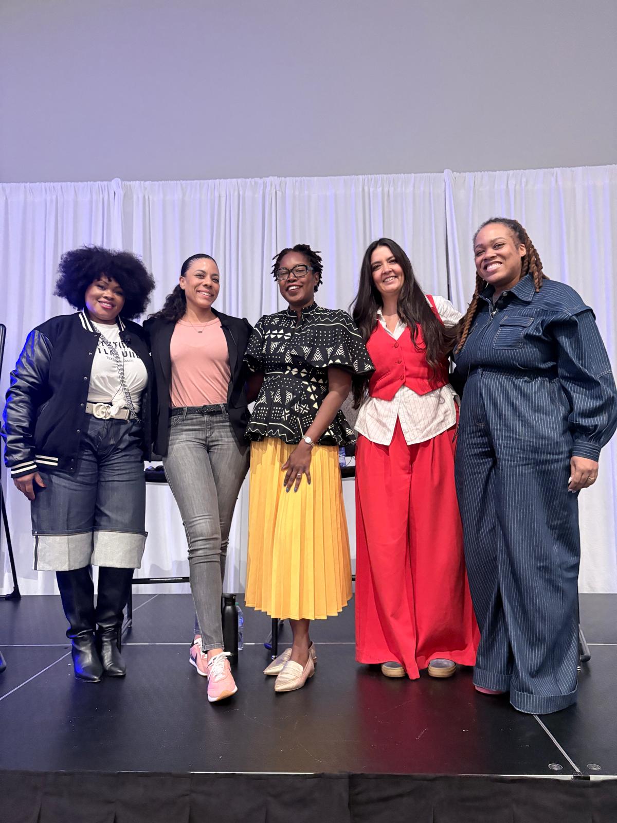 Rica Elysée with fellow panelists at Be+Well NYC (IBS New York)